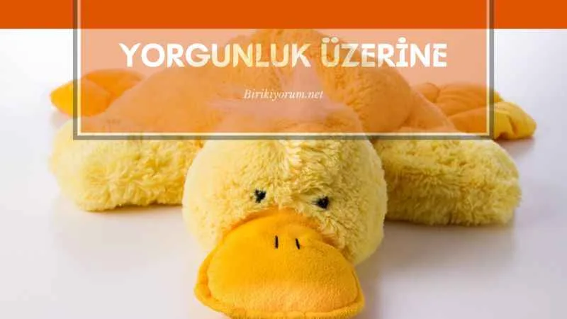 Yorgunluk Üzerine