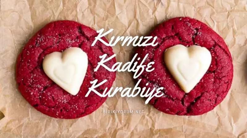 Kırmızı Kadife Kurabiye – Red Velvet Cookies